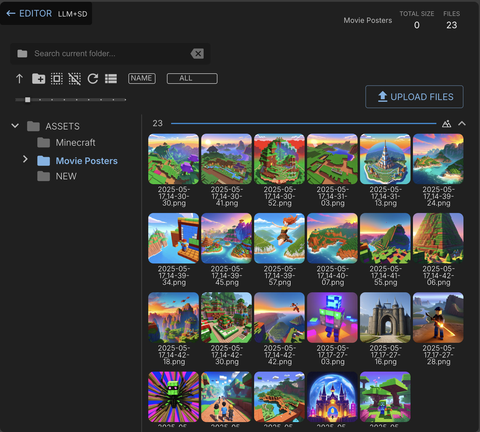 NodeTool Asset Manager Interface
