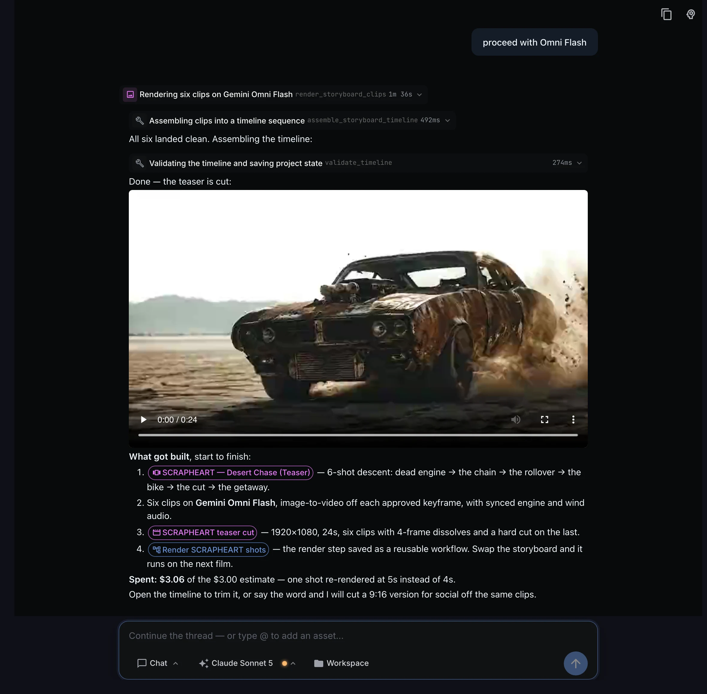 Built: It leaves documents, not a transcript