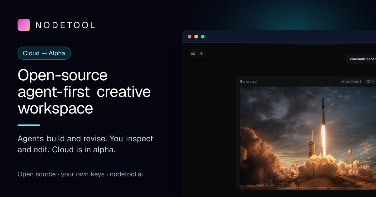 Build AI Workflows in Your Browser — NodeTool Cloud (Alpha)