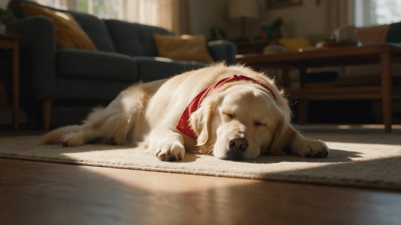 Shot 1, Sleepy dog: the storyboard still