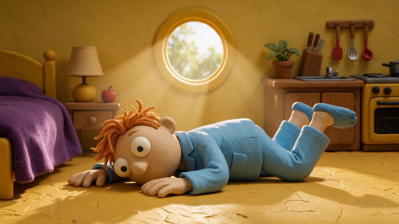 Shot 2, Out of bed: the storyboard still