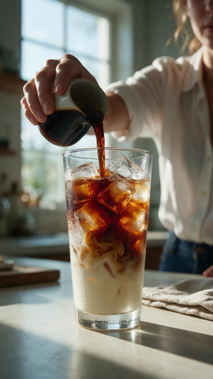 Shot 2, Coffee pour: the storyboard still