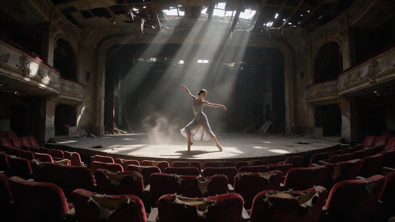 Shot 1, Ruined theatre: the storyboard still