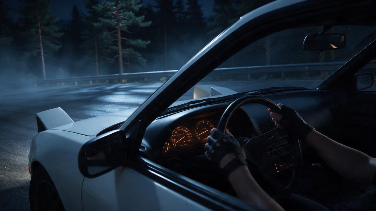 Shot 3, Countersteer: the storyboard still