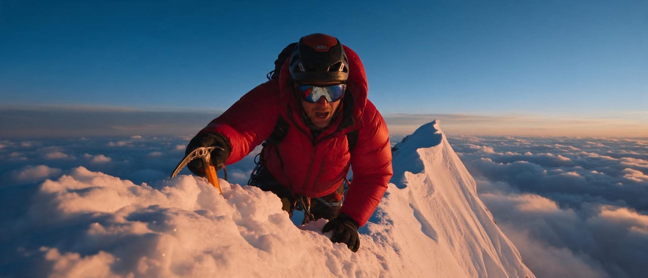 Shot 2, Onto the ridge: the storyboard still