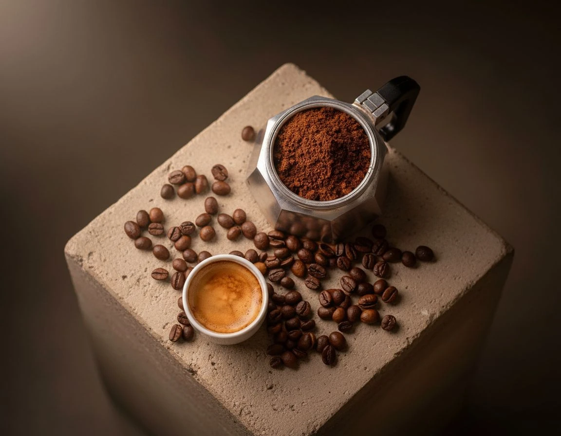 Same coffee photo. New studio setting.